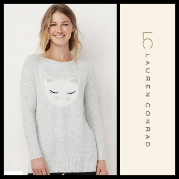 LC Lauren Conrad Sweaters - LC Lauren Conrad Mockneck Raglan Tunic Sweater NWT